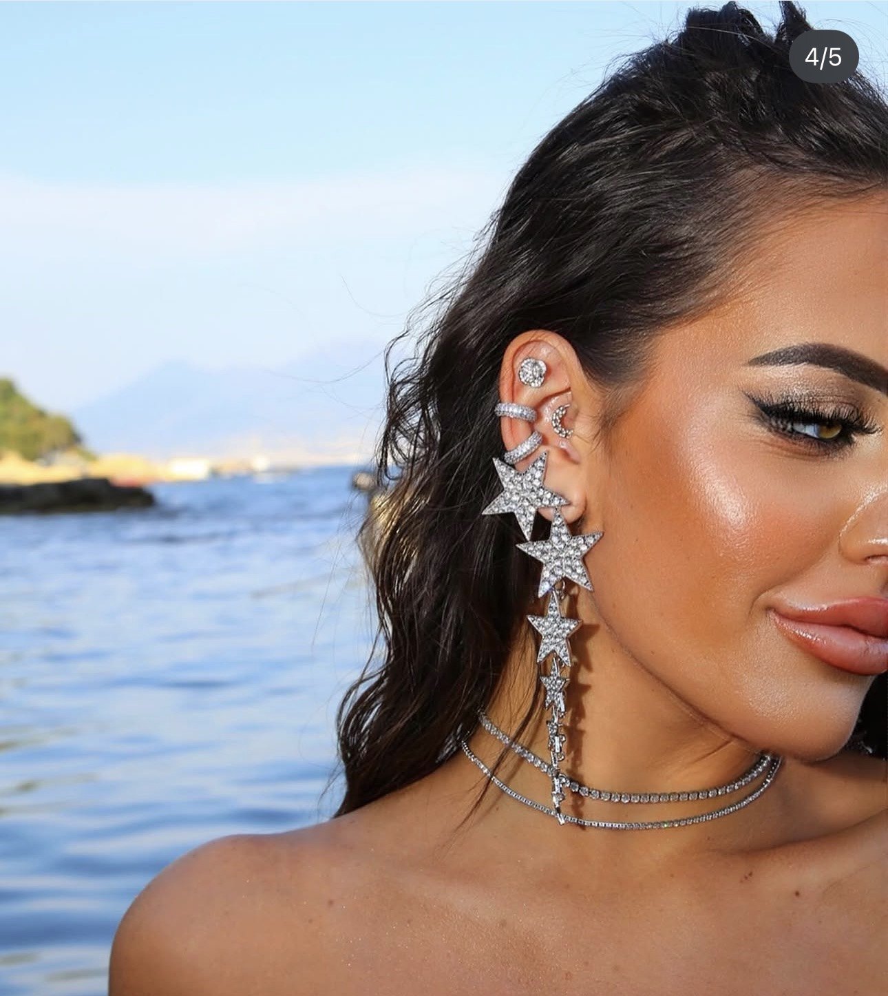 Make-up estivo bronze in shooting
